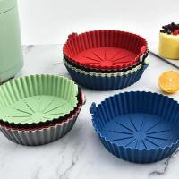 Silicona Air Fryer Fundas De Olla Repuesto Para Papel Encendido Alimentos Accesorios De Horno Reutilizable Bandeja De Hornear - details 1