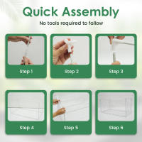 Mini Invernadero Transparente De PVC Plegable Portátil Para Jardín Pequeño Cubierta Protectora Para Plantas De Interior Y Exterior - details 11