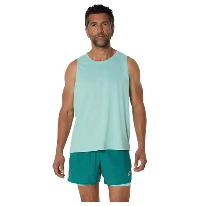Camiseta de Tirantes Asics Core Singlet para hombre en color verde - 1