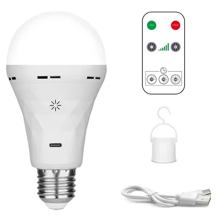 Bombilla LED Recargable USB E27 Con Control Táctil Y Tiempo Bombilla Inteligente Dimmable Para Dormitorio Certificación CE Vida Útil 30000h - 1