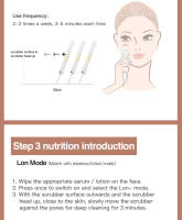 Ultrasonido Limpiador De Piel Espátula Vibración Rostro Eliminador De Quistes Facial Levantamiento Cuidado De La Piel Metal - details 11