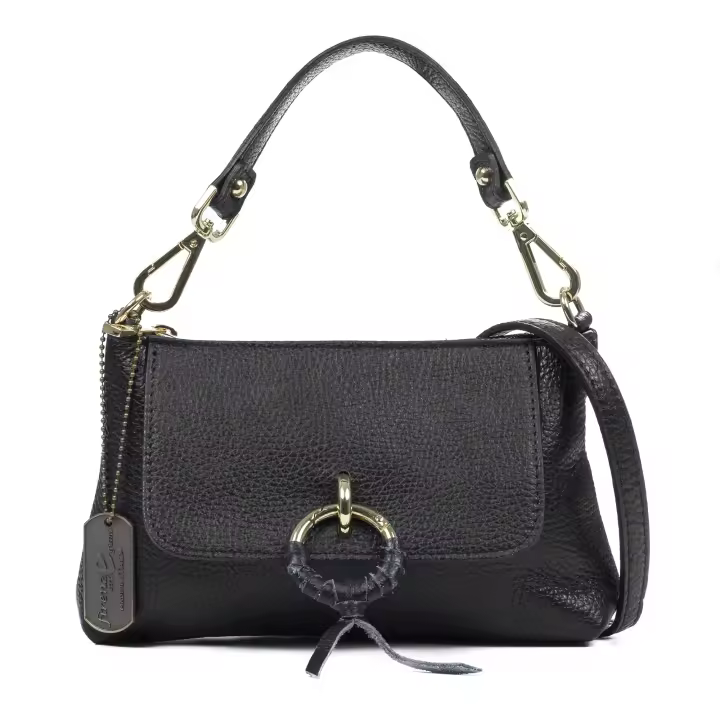 FIRENZE ARTEGIANI Arvier bolso de mano bandolera piel auténtica dollaro 26x5x14,5cm - 1