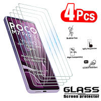 4Pcs Protector De Pantalla De Vidrio Templado Para Xiaomi Poco M7 pro 5G M6 4G M5 M4 M3 pro Cubierta Completa Antigolpes HD Película Transparente Resistente Al Agua - details 0
