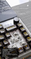Teclado Mecánico Inalámbrico Attack Shark K75 RGB Con Retroiluminación Multicolor 3 Modos 2.4g BT Recargable Transparente Intercambiables Para PC Y Laptop - details 7