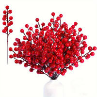 Decoración De Navidad Ramas De Uva Roja Y Estambul De Cerezo Para Decoración De Hogar Regalo De Año Nuevo Boda Accesorio De Flores - details 1