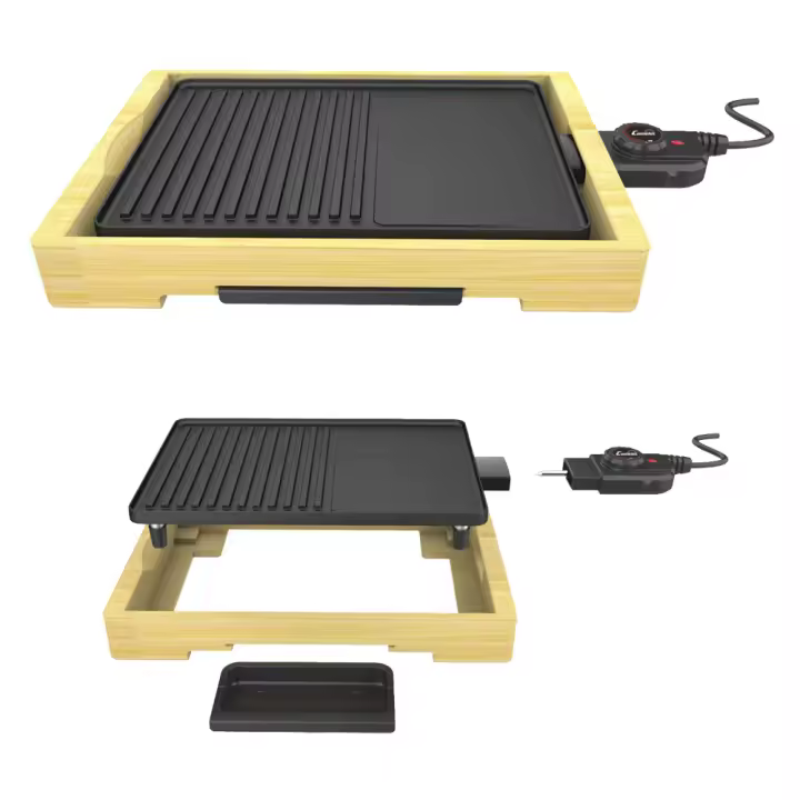 PLANCHA ASAR COMELEC EG7404 2000W 25,5x34,6 BAMBU - 1