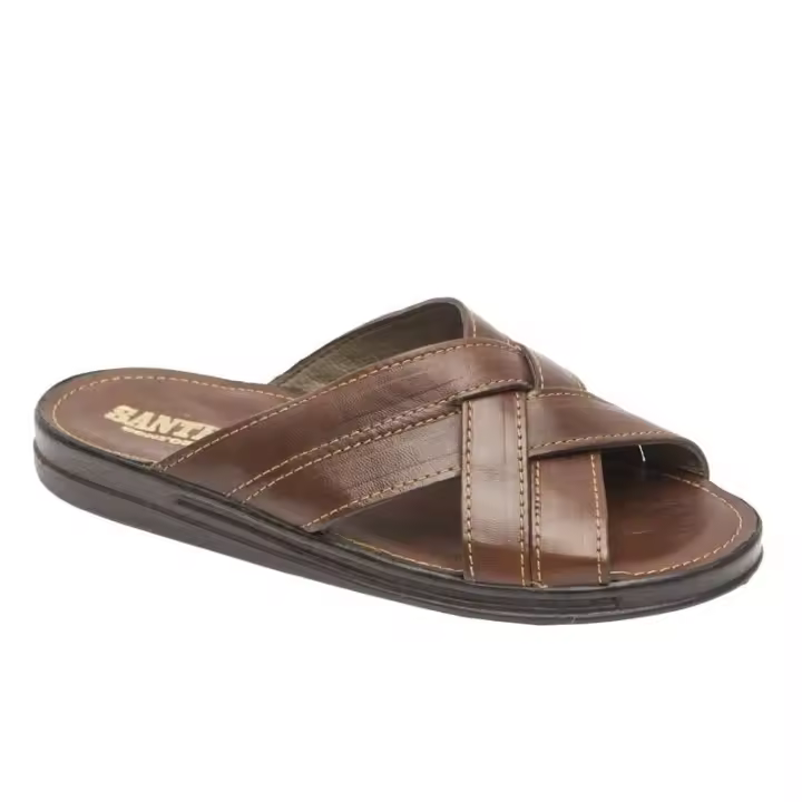 Moya Sandalia Clásica Hombre 120 Miel Piel Confortable - 1