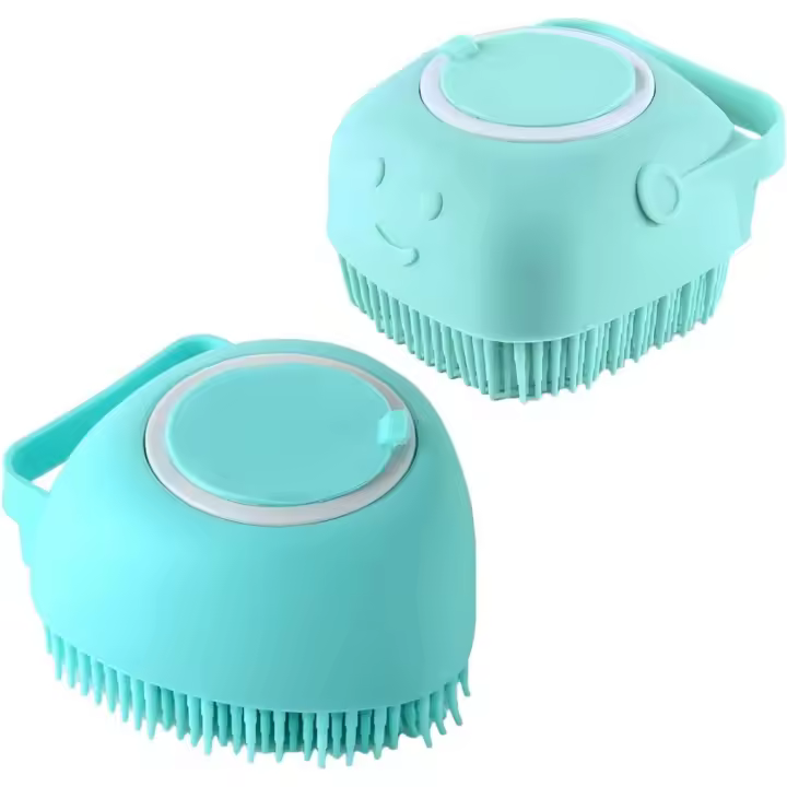 Cepillos para perros para el aseo, cepillo para el aseo de perros, peine para perros, cepillo para el baño de perros, cepillo para cachorros, rastrillo para el subpelo de perros, cepillo para el pelo de perros, cepillo para perros para pelo corto (azul) - 1