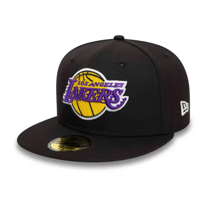 Gorra New Era 59Fifty Los Angeles Lakers para hombre en color negro - 1