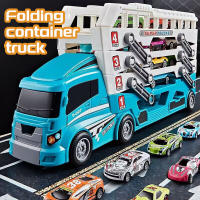 Camión De Construcción Con Contenedor Desmontable Coche De Aleación De 6 Piezas Coche De Pull-back Para Niños Regalo De Navidad Y Acción De Gracias - details 0