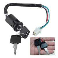 Interruptor De Ignición Universal Para Motocicleta Con Llave Y Cable Accesorios Para ATV Moto Bloqueo De Puertas Motorbike Start Switch 12V ABS - details 6