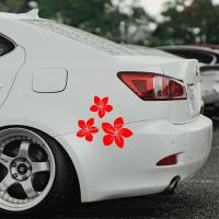 3pcs Pegatinas De Flor Bonitas Para Coche Vidrio Trasero Parabrisas Bumper Cubierta De Cabeza Ropa De Motos Impermeables Decoraciones De Motocicleta - details 0