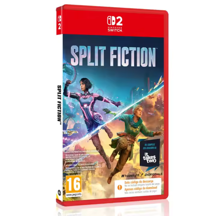 PREVENTA SPLIT FICTION SWITCH 2 CÓDIGO DE DESCARGA DIGITAL DE JUEGO COMPLETO PARA NINTENDO SWITCH 2 VERSIÓN ESPAÑOLA GARANTÍA EU     VERSIÓN ESPAÑOLA GARANTÍA EU - 1