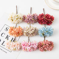 6Pcs Flores Artificiales De Seda Mini Carnations 11Cm Para Bodas Artesanía Wreath Accesorios Navidad DIY Decoración Del Hogar Scrapbooking - details 10