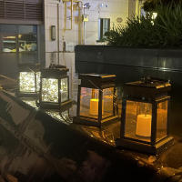 Lámpara Solar Impermeable LED Retro Parpadeante Para Decoración De Jardín Y Patio Luz De Vía Brillante Fuente De Energía Solar Para Exterior - details 12