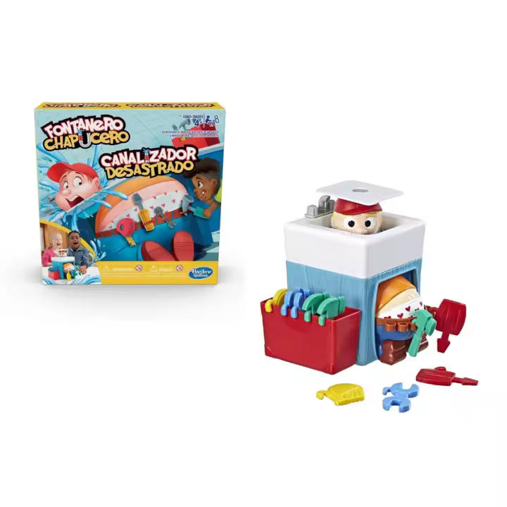 Juego Fontanero Chapucero ¡que no se le caigan los pantalones! (Hasbro E6553175) - 1