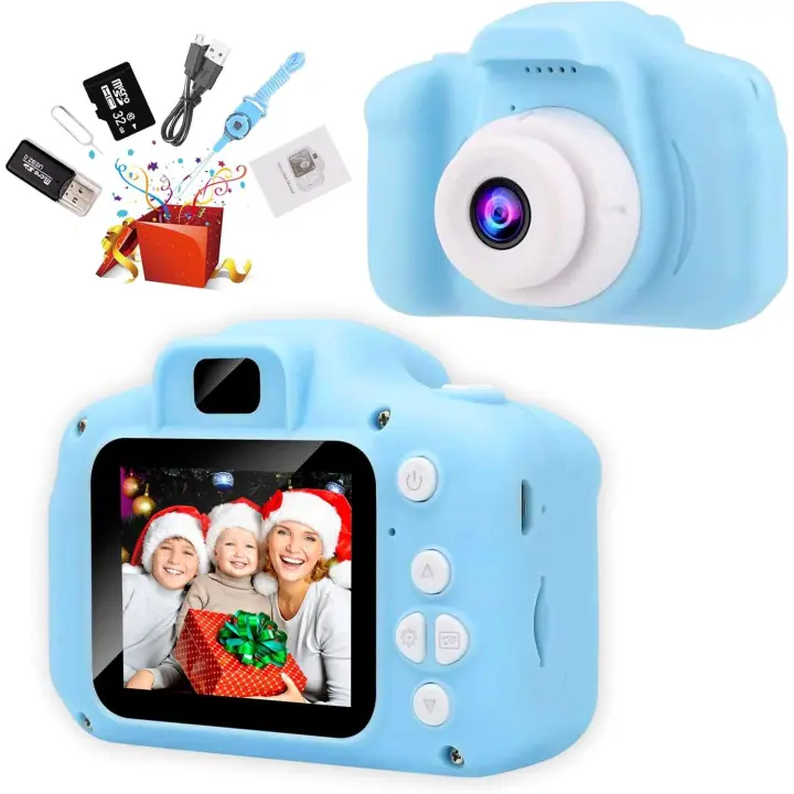 Cámara digital para niños, Cámara para niños Pequeños, Cámara para niños con Pantalla de 2 pulgadas y Tarjeta SD de 32 GB, Cámara para niños, juguetes para Niños Mayores de 6 años, 6, 7 Y 8 años - 1