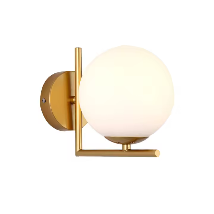 Lámpara De Pared Moderna Nórdica Con Cadena Pull Para Dormitorio Baño Espejo Escalera Luz De Ambiente Vidrio Bola Torchedlamp Iluminación - 1