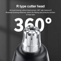 Trimmer De Pelo Nasal Eléctrico Portátil Con Pantalla LED Para Hombres Y Mujeres Cuidado De Limpieza Facial Recargable Por USB Kit De Seguridad - details 5