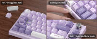 Teclado Mecánico De Juego RGB MageGee SKY81 75% Con Gotelección Intercambiable Y Cableado Personalizable Tecla Cremosa De Amortiguación Con Perno - details 6