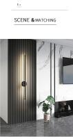 Lámpara De Pared Minimalista Nórdica LED Para Decoración Del Hogar Iluminación Doméstica Apto Para Dormitorio Cocina Comedor Estudio Baño Material Aluminio Negro - details 4
