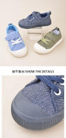 Zapatos De Correr Para Niños Anti-golpes Estilo Primavera Con Diseño De Rayas Bajo Y Suela De TPR Para Otoño Color Variado Talla Ajustable Para Edad 7-13 - details 2