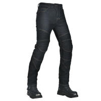 Pantalones De Motociclista Elásticos Y Rectos De Jeans Antideslizantes Nivel 2 Para Todas Las Estaciones Pantalones De Carreras Para Hombres Con Bolsillo Protector Integrado - details 7
