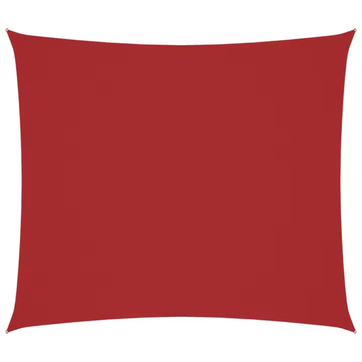 Toldo de Vela de lona rectangular Oxford Rojo 2x2,5 m - 1