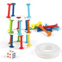 Juego De Mesa Educativo Para Niños Torre De Equilibrio Juego Interactivo Familiar Para Fiestas Crazy Crash Tower Regalo - details 1