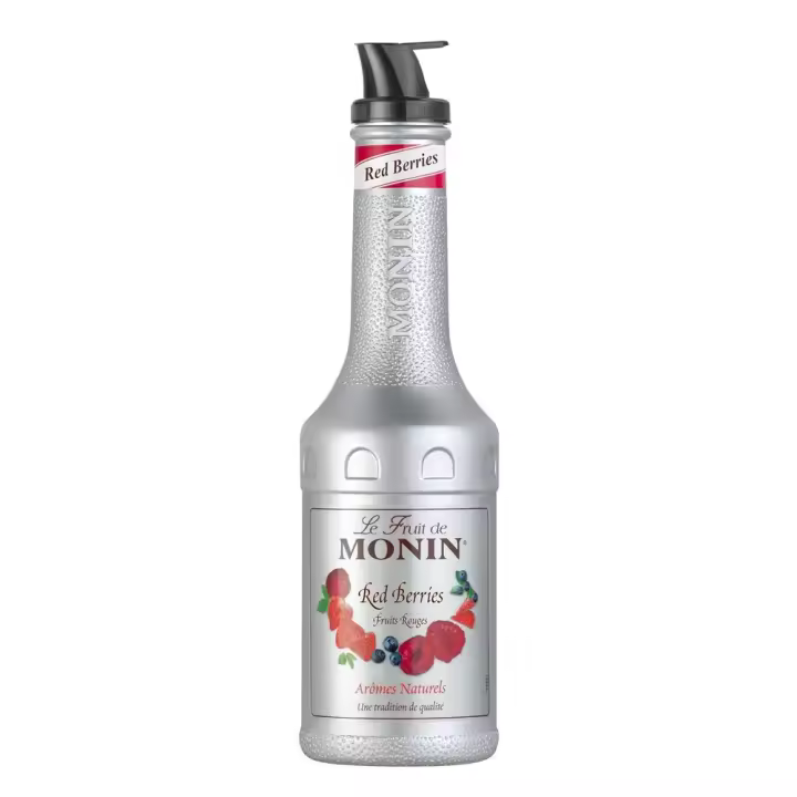 Le Fruit de Monin - Sabor Frutos Rojos - Sirope Para Cócteles - Botella 1 L - 1