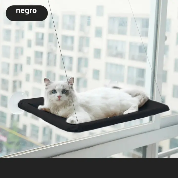 PORCHEDDU Hamaca Para Gatos Colgante Casa De Manta Aérea Silla Solar Para Ventana Juguetes De Gato Respirable Soporte De 20kg Accesorios Para Mascotas - 1