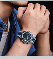 Reloj De Moda NAVIFORCE Para Hombres De Calidad Superior Acero Inoxidable Impermeable Clásico Cuarzo Reloj De Pulsera Grande Con Manos Luminosas Y Fecha Automática - details 5