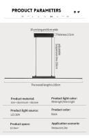 Lámpara Colgante Moderna Y Sencilla Para Comedor Cocina Y Sala De Estar Iluminación LED Ajustable Incluye Bombillas Decoración De Hogar - details 11