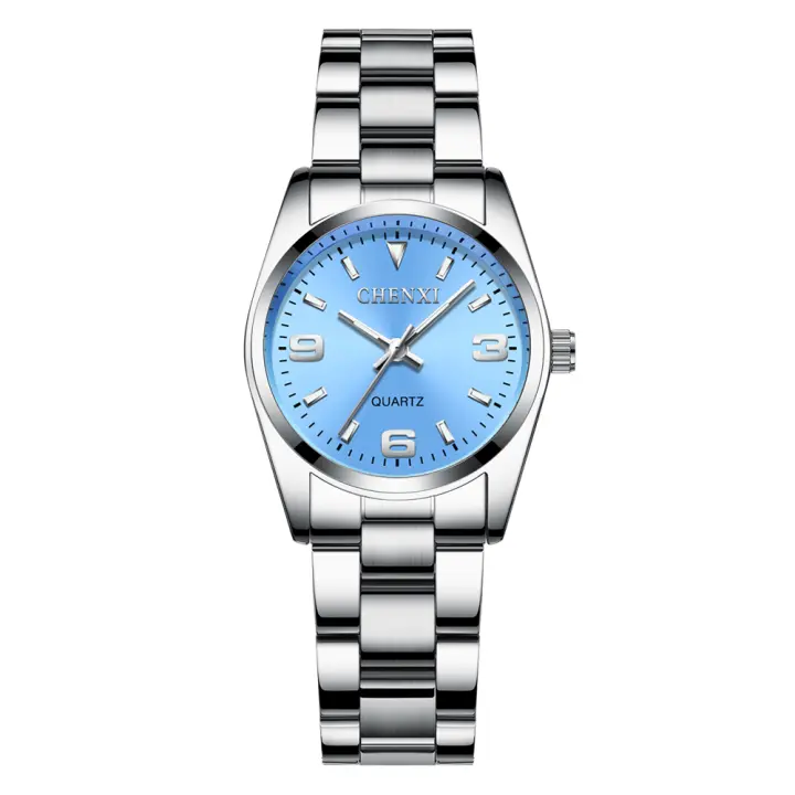 Reloj De Pulsera De Lujo Para Hombre CHENXI Reloj De Quart De Acero Inoxidable Deportivo Resistente Al Agua Con Marcadores Arábigos - 1
