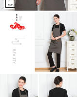 Delantal De Cocina De Lona Para Hombres Y Mujeres Con Bolsillo Adecuado Para Chef Grill Restaurante Barra Tiendas De Belleza Uniforme De Estudios De Uñas - details 10