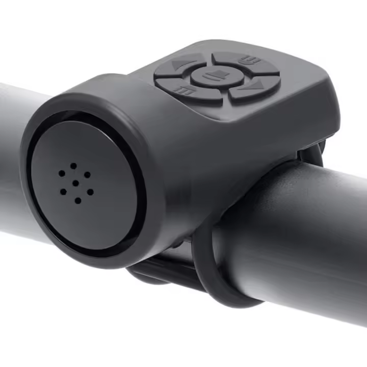Bocina eléctrica, timbre electrónico, bocina de 120 dB para adultos, bocina de 4 modos de sonido para bicicleta, bocina más fuerte con batería recargable para montaña - 1