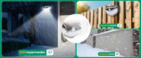 Aigostar Luce Solare LED Esterno con Sensore di Movimento,4 Pezzi,270° Illuminazione Lampada Solare da Esterno,3 Modos Faretto Led da Esterno Solare,IP65 Impermeabile luci solari per Giardino,Parete - details 2