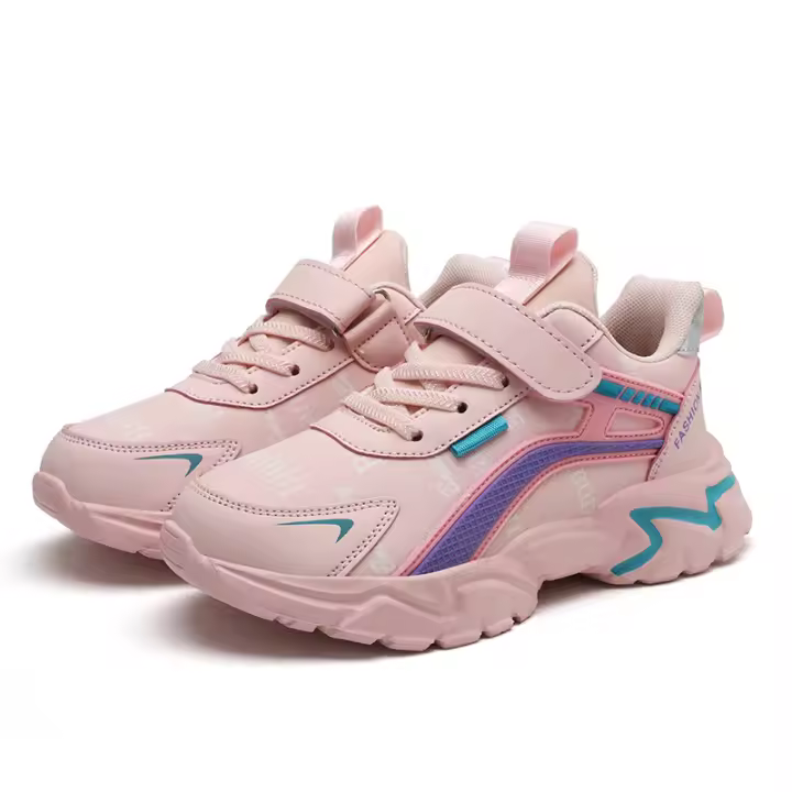 Zapatos Casuales Para Niñas En Cuero Ligeros Y Transpirables Para Correr Y Deportitos Estilo Fashion Para Estudiantes Jovenes7-15 Años NBGAGA - 1