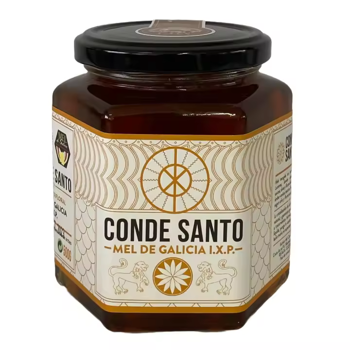 Miel de Galicia NATURAL ARTESANA CRUDA PURA 100% CONDE SANTO ESPAÑA PURA da MARIÑA( 500 GR) - 1