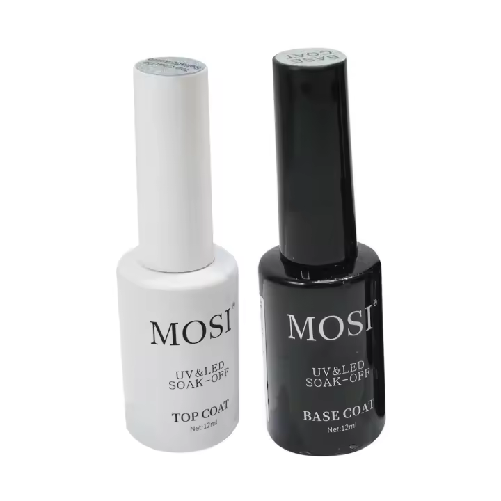 MOSI-TOP COAT Y BASE COAT PARA UÑA.ESMALTES DE UÑA EN GEL PERMANENTE Y SEMIPERMANEBTE DE MANICURA Y PEDICURA - 1