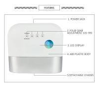 Secador De Uñas SUNUV SUN3 Con Tiempo Inteligente Y Memoria Lámpara LED UV 48W Para Uñas Con Pantalla Digital Invisibles - details 4