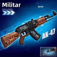 Bloques De Construcción AK47 Carabina Modelo Militar Arma Imitación Juguetes DIY Para Niños Regalos De Vacaciones - details 4