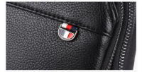 Bolso De Hombro Para Hombre De Cuero Lujo Estilo Vintage Bolsa De Pecho Negocios Casual Bolsa De Hombro Con Cierre De Cremallera - details 19