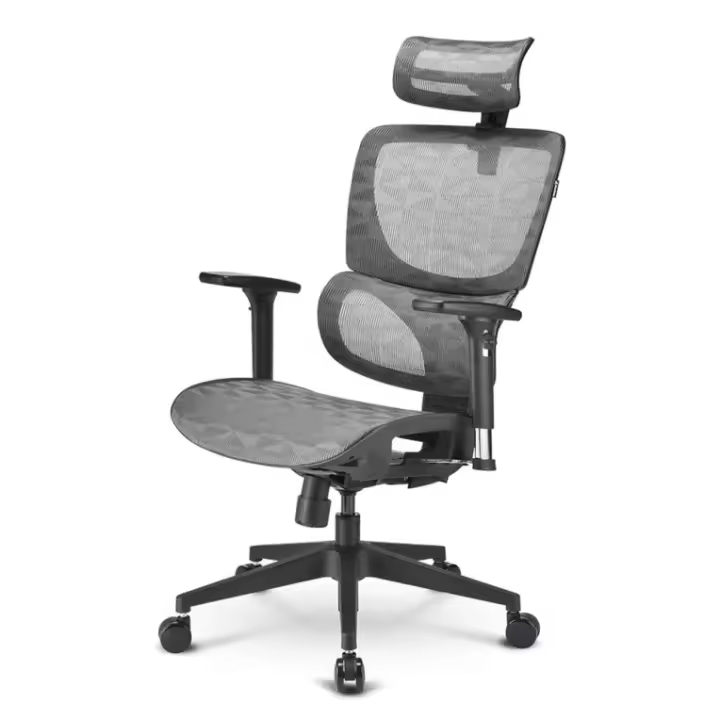 Silla Ergonómica Sharkoon Officepal C30M Negra - Ajustable - Malla Transpirable - 1