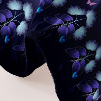 Sábana Ajustada Moderna Y Sencilla Con Estampado De Plantas Flores Y Mariposas Mate Para Dormitorio Sin Almohadillas Ni Fundas De Cojín - details 5