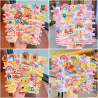 Juego De 14 Clips De Pelo Para Bebé Niña Clips De Silicona Suave Estilo De Moda Clips De Pico De Pato Clips Laterales Dulces Y Tiernos Accesorios Para El Cabello - details 0
