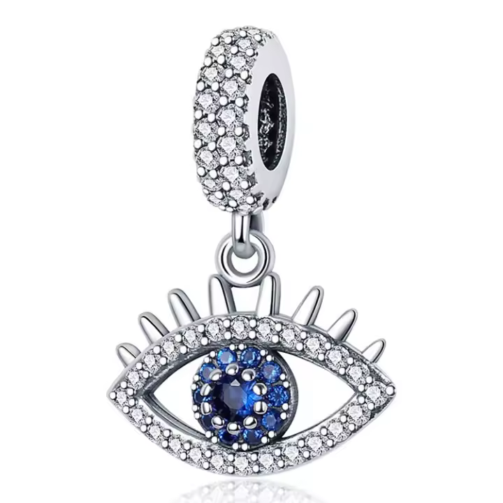 Colgando de pulsera Pandora de Plata Ajustado para pulseras y más. Regalo único para la novia y los hombres. - 1