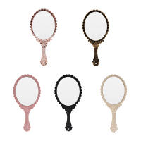 Espejo De Maquillaje Portátil Vintage 1Pcs Oval round Noble Restauración Moda Antigua Herramienta De Belleza Para Viajes - details 7