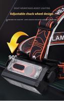 Linterna Frontal LED Potente Y Resistente Al Agua Con Recarga Tipo-C Torcha Frontal Para Camping Y Pesca 18650 - details 12