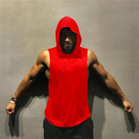 Sudadera Sin Mangas De Bodybuilding Para Hombre Camiseta De Musculación Algodón Con Capucha Deportiva Para El Gimnasio Y La Fitness - details 7